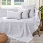 Διακοσμητική Μαξιλαροθήκη Charisma Cotton Net White 30X50